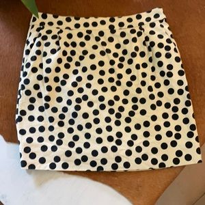 JCrew dot mini skirt, EUC
